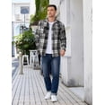 thumbnail image 5 of COOFANDY Flannel Shirt for Men Casual Button Down Shirts Long Sleeve Plaid Shirt Jackets, 5 of 10