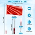 thumbnail image 3 of Uxcell 1-Pack Telescopic Handheld Flagpole, 4.6ft/1.4m Stainless Steel Handheld Portables Extendable Flagpole [Red], 3 of 7