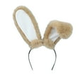 thumbnail image 3 of Bmisegm Easter Bunny Ear Headband Plush Accessory for Easter Festive & Comic Conventions Headbands for Women Khaki One Size, 3 of 6