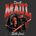 thumbnail image 2 of Mens Star Wars Sith Lord Maul Lightweight Hoodie, 2 of 4