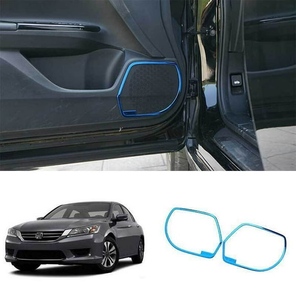 Suitable for Honda for Accord 9th 2013-2017 blue titanium alloy interior door speaker cover decoration-