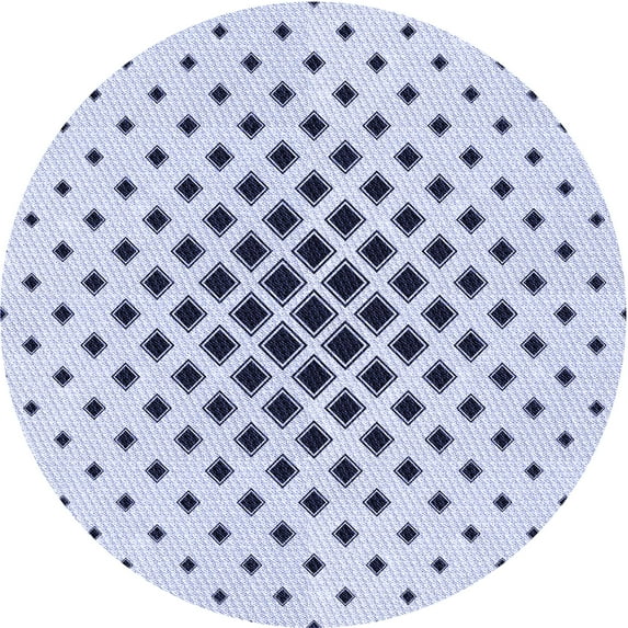 Ahgly Company Indoor Round Patterned Lavender Blue Area Rugs, 6' Round