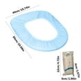 thumbnail image 2 of VOTRUDI Disposable Double Layer Toilet Seat Covers - Portable Non-Woven, Elastic, Individual Packed for Travel, Hotel, Public Toilets - Blue, 2 of 6