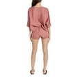 thumbnail image 2 of SUZIE KONDI Women's Safari Linen Round Neck Top, Desert Rose, Small, 2 of 2