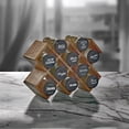 thumbnail image 3 of Kamenstein Criss-Cross Pine Spice Rack with 10 Pre-Filled Glass-Jars, 3 of 14
