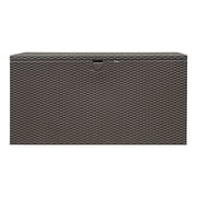 Spacemaker HDG Outdoor Weather-Resistant 134.5 Gallon Metal Deck Box, Espresso