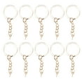 thumbnail image 2 of 10pcs DIY Key  With Chain Portable Metal Key Chain Eye Screw Jewelry Pendant Accessory, 2 of 8