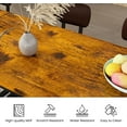 thumbnail image 4 of Recaceik Bar Table and Chairs Set Industrial Counter 35.4"H Table Set with 4 PU Upholstered Stools, 4 of 6