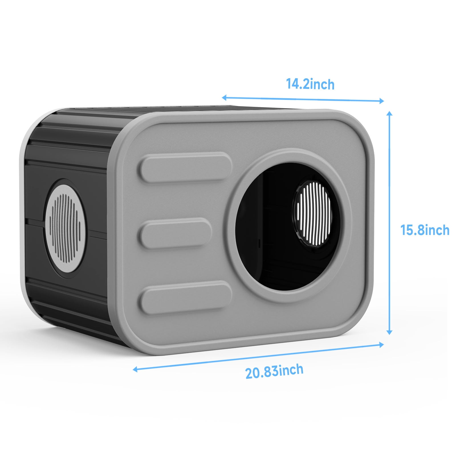 MAYEERTY Compact Cat House, Shatter-Resistant Cat Bed with Spacious Interior, No Tools Assembly