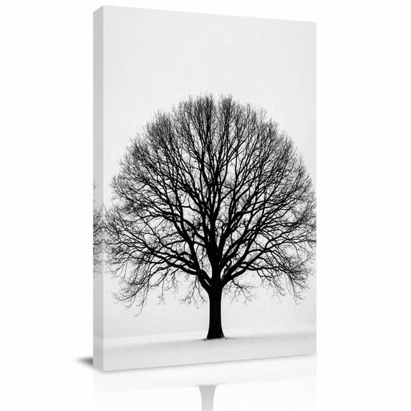Canvas Wall Art, Withered Tree Framed Canvas Prints for Living Room Office, Vintage Branch Natural Plant Modern Simple Large Gallery Wrapped Wall Decor for Home Office, Gifts, 16"x24" Ship Next Day