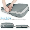 thumbnail image 5 of Koovon Compression Packing Cubes for Suitcase, 6 Set Luggage Packing Organizers Durable Packing Cubes with Laundry Bag and Shoe Bags, Gray, 5 of 9