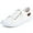 White #B, variant on JENN ARDOR Womens Canvas Shoes Low Tops Lace up Fashion Sneakers Comfort Flat Shoe