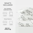 thumbnail image 6 of Duvet Cover Set - Ultra Soft & Breathable - Gray Farmhouse Simple Vines for Queen Size Bedding by Comfort Canopy, 6 of 15