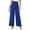 Blue, variant on Daznico Womens Pants,Women's Casual Pants High Waist Straight Leg Trousers Comfortable Daily Wear Soft Stretch Pure Color Loose Fit Long Pants,Womens Trousers,Size:L