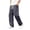 B_ Dark Gray, variant on Men's Elastic Waist Wide Leg Denim Jeans, Drawstring Closure, Loose Streetwear Retro Denim Pants Light Blue XL