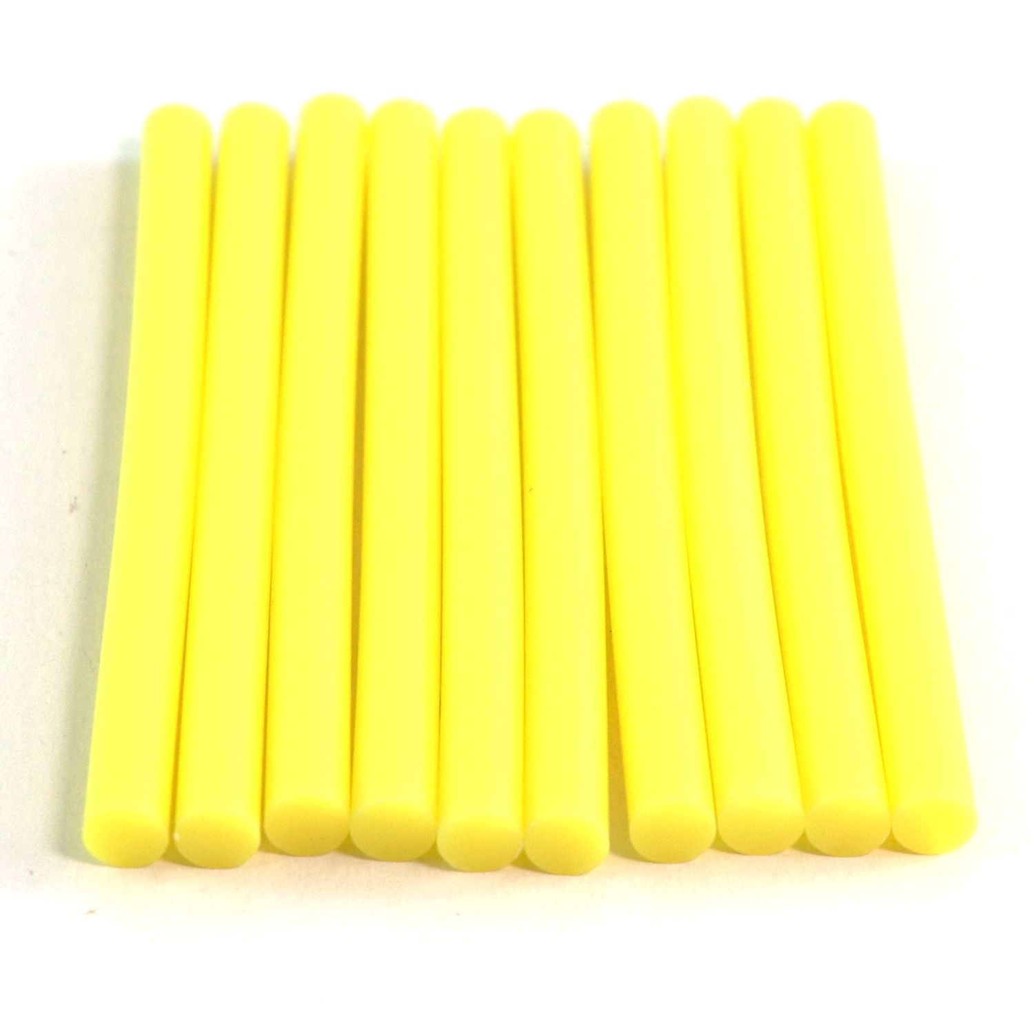 725M54CYELLOW Mini Size 4" Yellow Color Hot Glue Stick - 5 lb Box