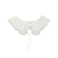thumbnail image 1 of COLLAR FALSO DESMONTABLE INSPIRE CHIC con Rhinestones, Chalina Mini, Gargantilla, Collar Peter Pan Falso para Blusa de Mujer, Talla Única, Blanco-3, 1 of 5