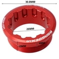 thumbnail image 4 of Vélo Bicyclette Ms 12 Vitesses Verrouillage de Roue Libre Couvercle Corps de Moyeu pour M6100 M7100 8100 Rouge, 4 of 9