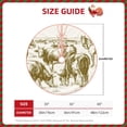 thumbnail image 2 of Xecao Cattle Drive By Two Cowboys 1 Pattern Christmas Tree Skirt Round Xmas Tree Mat Base Cover for Holiday Home Decorations-30", 2 of 6