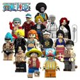 thumbnail image 1 of 15 Pcs One Piece Luffy, Jobana Mesabo Robin Shanksbrook Minifigurine Jouet de Blocs de Construction Assemblés, 1 of 5
