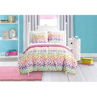 Mainstays Kids Spotty Rainbow Bed in a Bag Bedding Set