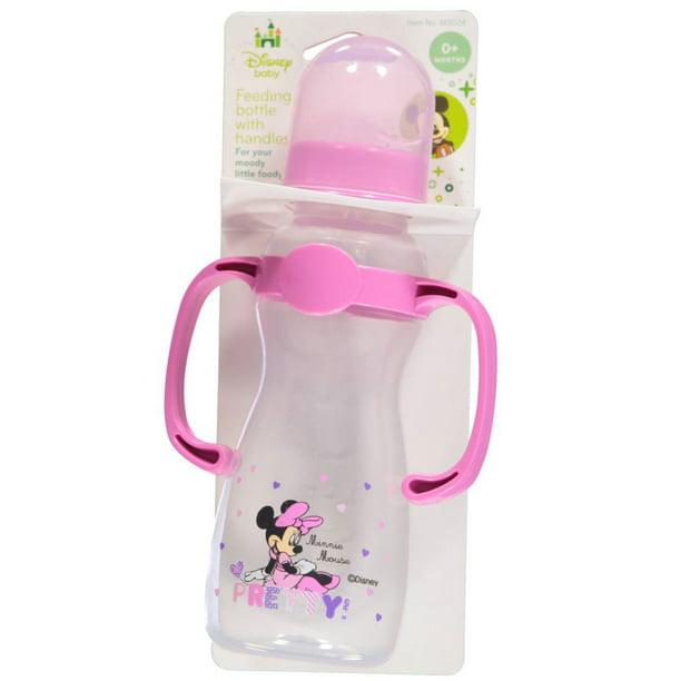 Disney "Prettiest Minnie" Feeding Bottle with Handles (8