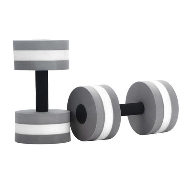 2 Mancuernas Acuáticas para Aeróbic Acuático Flotador para Piscina Mancuerna Acuática (gris)