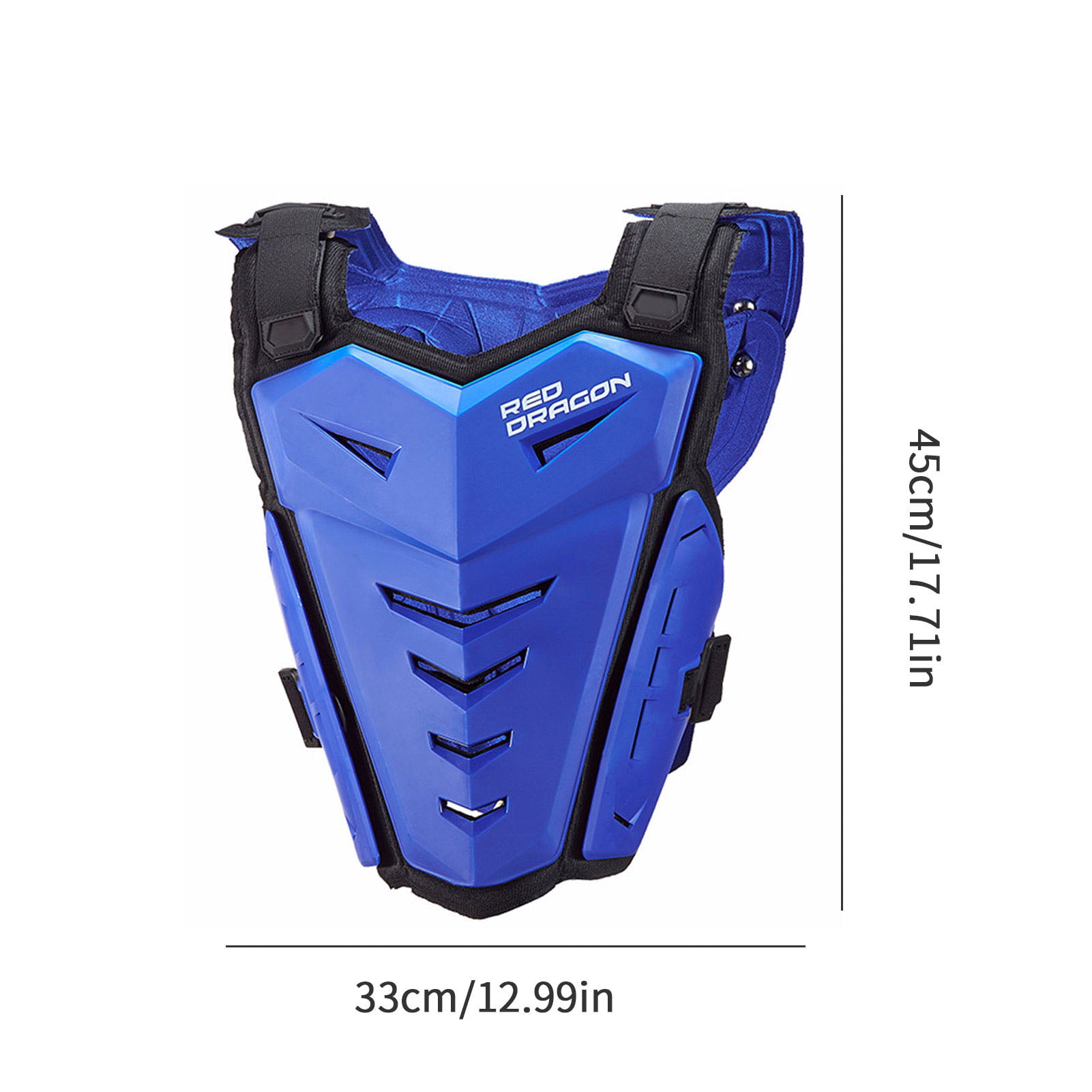 Ridbiker Motorcycle Armor Vest Motorcycle Riding Chest Armor Back Protector Armor Motocross Off-Road Racing Vest,Blue 