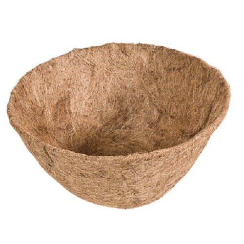 Panacea Products 88593GT 7.5 x 16 Inch Round Pre-Formed Coco Fiber Liner Hanging Basket Liner - Quantity of 10