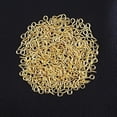 thumbnail image 3 of CHUANK 300 Pcs Gold+300 Pcs Silver Screw Eye Pins Hooks Eyelets Screw Threaded for Jewelry Making Findings DIY Crafts, 3 of 9