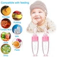 thumbnail image 3 of piezas de biberón de silicona para bebé, cuchara, alimentador de comida para bebé con Base de pie para bebés de 0 a 24 meses, dispensador y alimentador Adepaton WMZY-208-2, 3 of 7