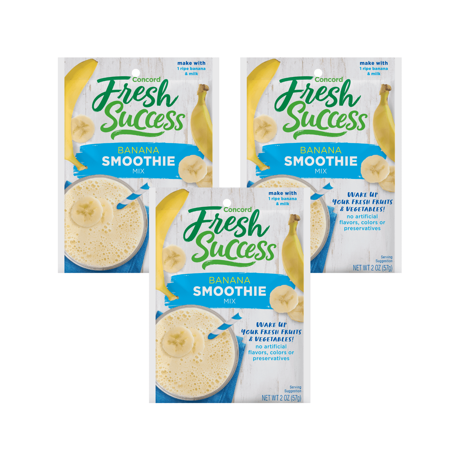 Concord Foods Tropical Mango Smoothie Mix – 6 Pack, 1.8 Oz Each, No Artificial Flavors Or Colors