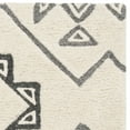 thumbnail image 5 of SAFAVIEH Casablanca Jerrie Aztec Plush Shag Area Rug, Ivory/Grey, 4' x 6', 5 of 7