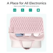 BAGSMART 15.6-16 Inch Laptop Case, Padded Laptop Sleeve for MacBook Pro, Shockproof Macbook Case Laptop Cover Compatible for Dell HP Lenovo Asus Acer, Pink
