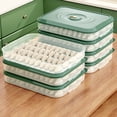 thumbnail image 1 of Dumpling Organizer Stackable Cold Retention PP Convenient Use Refrigerator Organizer Kitchen Supplies, 1 of 7