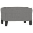 thumbnail image 5 of vidaXL Footstool Light Gray 27.6"x21.7"x16.1" Fabric, 5 of 26