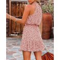 thumbnail image 3 of Vestido de verano para mujer Blusas de gasa Falda Spaghetti Sin mangas Tops Halter Volantes Mameluco rosa L Sailing Electrónica, 3 of 3