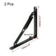 thumbnail image 2 of Uxcell Soporte Plegable de 6" para Mesa Escritorio Montado en la Pared Soporte Colapsable Brazo de Liberación Larga Acero al Carbono Negro 2Pcs, 2 of 4