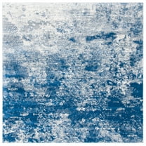 SAFAVIEH Brentwood Ainslee Abstract Area Rug, Grey/Navy, 3' x 3' Square