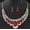 Red, variant on Fdelink Alloy Necklace Womens Mixed Style Multicolor Bib Chain Necklace Earrings Women's Jewelry Gift Blue