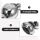 thumbnail image 3 of NUOLUX Conector De Postes Decorativo De Inoxidable Plata Para En Escaleras, 3 of 7