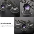 thumbnail image 2 of Miangastore 3PCS Crystal Ball Display Base Acrylic Round Ball Display Stand (L Transparent), 2 of 8