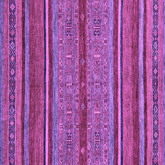 Ahgly Company Indoor Square Abstract Purple Modern Area Rugs, 6' Square