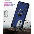thumbnail image 6 of Grade Drop Impact for Moto Edge Plus 2022 Case Edge+ 2022 Case with Screen Protector Metal Rotating Ring Kickstand Holder Shockproof Case for Edge Plus 2022 Edge 30 Pro Phone Case (Blue), 6 of 15
