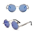 thumbnail image 2 of FashionMio Retro Steampunk Round Sunglasses Women Men Round Glasses Retro Metal Frame/#12, 2 of 4