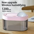 thumbnail image 3 of Bearachild Humidificador 3 en 1, contenedor de agua de 1L, boquilla recargable, difusor de aceite esencial, generador de niebla, carga USB portátil para Humidificadores Rosado Bearachild HA009311-03B, 3 of 6