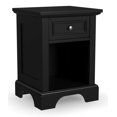 thumbnail image 3 of Homestyles Bedford Ensemble Table de Nuit et Coffre avec Tête de Lit Grand en Bois Massif, Couleur Ébène, 3 of 14