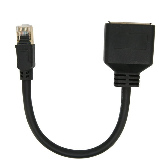 QIILU RJ45 Ethernet Adapter Cable Extension 1 To 2 Port Excellent Connection Transmission Splitter Adapter For Home Office,RJ45 Y Splitter Adapter,RJ45 Ethernet Splitter Cable