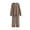 Brown, variant on Outfits Set for Women Long Sleeve Two Piece Outfits Women's Solid Color High Waisted Lace Up Button Up Long Sleeve Loose Jumpsuit my items saved for later