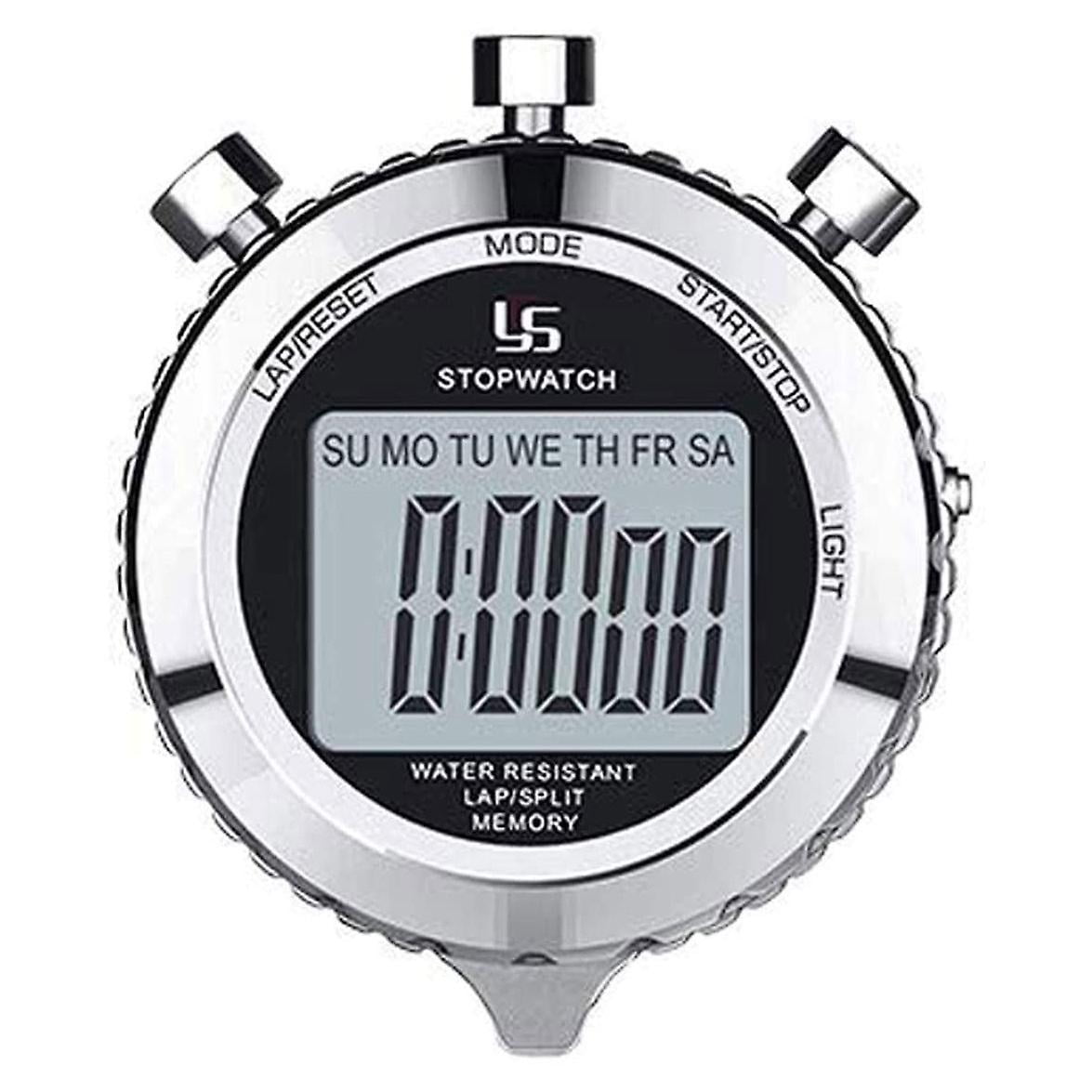 Digital Stopwatch Timer Metal Stop Watch With Backlight 2 Lap Stopwatch Timer For Sports Competition Walmart